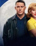 Cole Davis Film Fly Me To The Moon 2024 Channing Tatum Black Leather Jacket