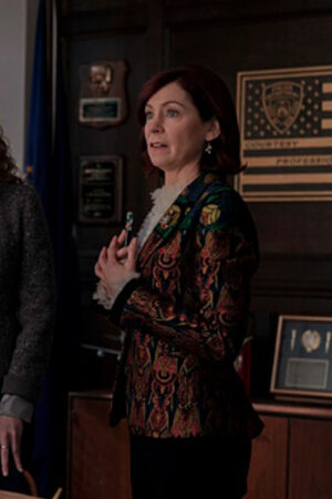Elsbeth Tascioni Series Elsbeth 2024 Carrie Preston Jacquard Printed Blazer