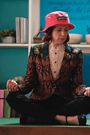 Elsbeth Tascioni Series Elsbeth 2024 Carrie Preston Jacquard Printed Blazer.