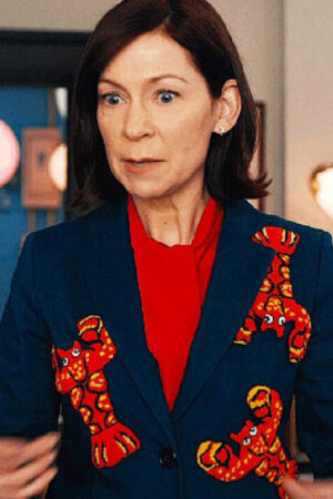 Elsbeth Tascioni Tv Series Elsbeth 2024 Carrie Preston Blue Lobster Print Blazer