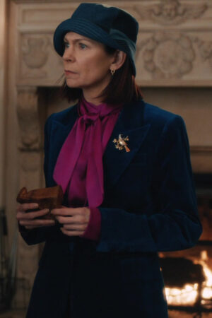 Elsbeth Tascioni Tv Series Elsbeth 2024 Carrie Preston Blue Velvet Blazer