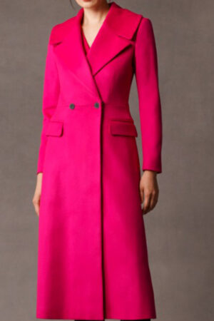 Elsbeth Tascioni Tv Series Elsbeth 2024 Carrie Preston Pink Long Coat.