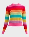 Elsbeth Tascioni Tv Series Elsbeth 2024 Carrie Preston Rainbow Striped Sweater.