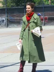 Gaby Hoffmann Eric 2024 Cassie Anderson Green Trench Coat
