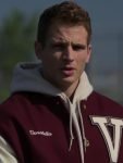 Gianni Paolo Tv Series Power Book II Ghost Season 03 Maroon And White Bomber Jacket