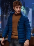 Harry Osborn Spider-man 2 Blue Puffer Jacket