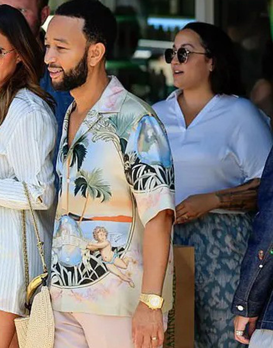John Legend Graced A Charity Event In Los Angeles On Mother's Day 2024 Printed Shirt.