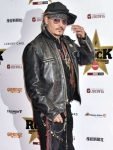 Johnny Depp Black Distressed Leather Jacket.