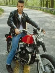Johnny Depp Cry Baby Black Leather Biker Jacket.