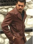 Johnny Depp Donnie Brasco Brown Leather Coat