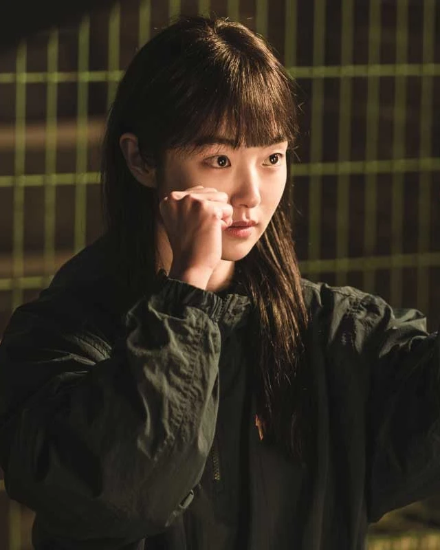 Kim Hye-jun 2024 A Shop For Killers Tv Series Half Zipper Black Jacket