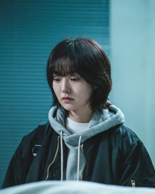 Kim Hye-jun A Shop For Killers 2024 Tv Series Satin Bomber Jacket