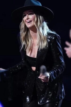 Lainey Wilson The Voice S25 Finale Sequin Fringe Blazer