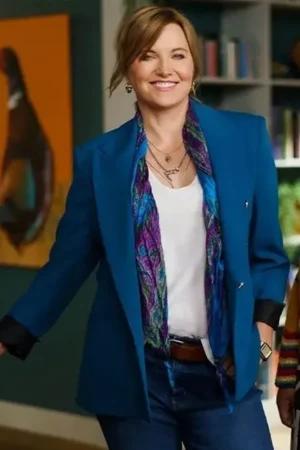 Lucy Lawless My Life Is Murder S03 Alexa Crowe Blue Blazer