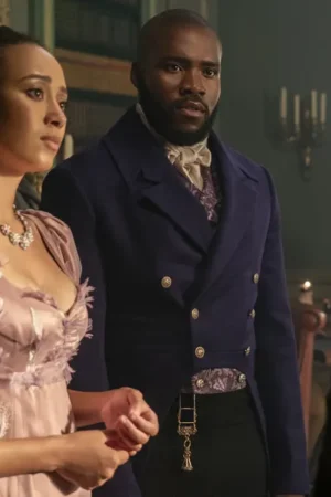 Martins Imhangbe Bridgerton Season 03 Will Mondrich Blue Tailcoat