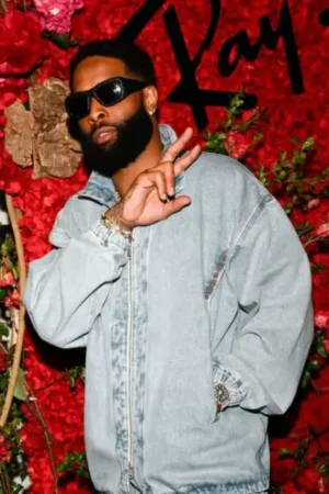 Odell Beckham Jr. Met Gala After Party 2024 Blue Denim Suit