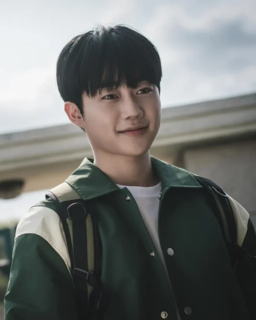 Park Ji-bin A Shop For Killers 2024 Tv Series Bae Jeong-min Green Varsity Jacket