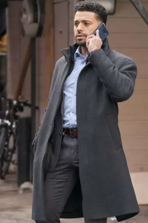 Ryan Broussard Alert Missing Persons Unit Mike Sherman Black Wool Coat