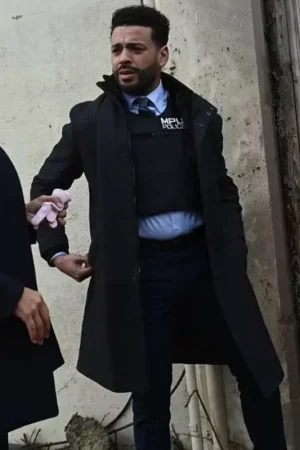 Ryan Broussard Alert Missing Persons Unit Mike Sherman Black Wool Coat.