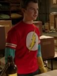 Sheldon Cooper Young Sheldon S07 Iain Armitage Red Flash T-shirt