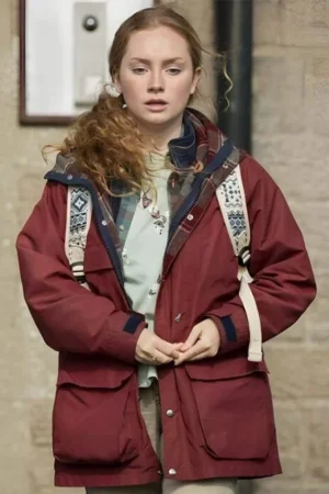 Shetland S07 Meg Pattison Maroon Cotton Jacket