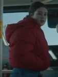 Shetland S08 Ellen Quinn Red Puffer Jacket.