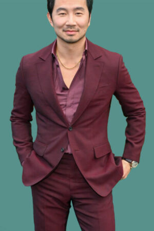 Simu Liu People's Choice Award Maroon Suit