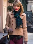 Taylor Swift New York Street Beige Wool Peacoat