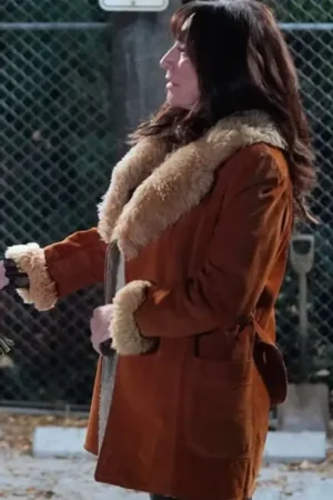The-Conners-Louise-Shearling-Brown-Coat-For-Sale