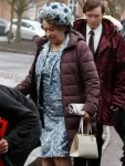 The Crown S04 Queen Elizabeth Mother Brown Puffer Coat