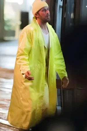 The Fall Guy 2024 Ryan Gosling Yellow Trench Coat.
