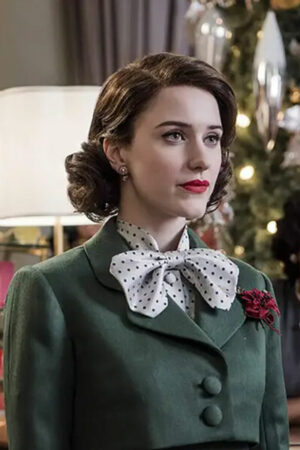 The Marvelous Mrs. Maisel Rachel Brosnahan Green Cropped Jacket.