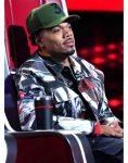 Tv Series The Voice S25 Chance The Rapper Black And Red Print Jacket