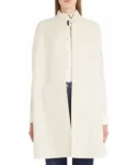 Younger Kelsey Peters White Cape Cotton Coat.