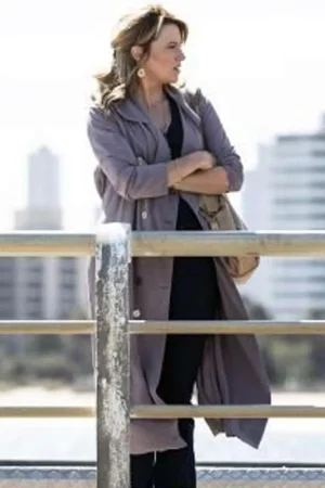 Alexa Crowe My Life Is Murder S02 Lucy Lawless Trench Coat.