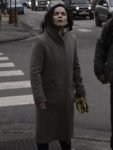 Alice Braga Dark Matter Tv Series Grey Wool Trench Coat.