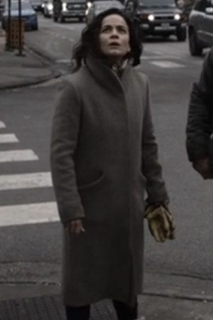 Alice Braga Dark Matter Tv Series Grey Wool Trench Coat.