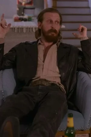 Austin Amelio Hit Man 2024 Jasper Black Leather Jacket.