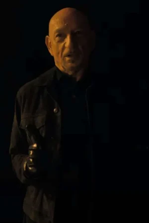 Ben Kingsley The Killer’s Game Zvi Black Suede Leather Jacket