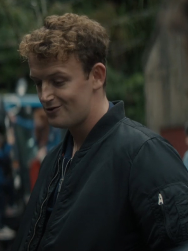 Chris Walley Bodkin Tv Series S01 Seán O’shea Black Bomber Jacket Chris Walley Bodkin Tv Series S01 Seán O’shea Black Bomber Jacket