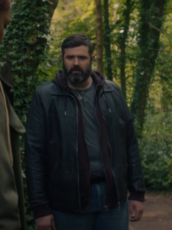 Ger Kelly Bodkin Tv Series S01 Teddy Black Leather Jacket Ger Kelly Bodkin Tv Series S01 Teddy Black Leather Jacket