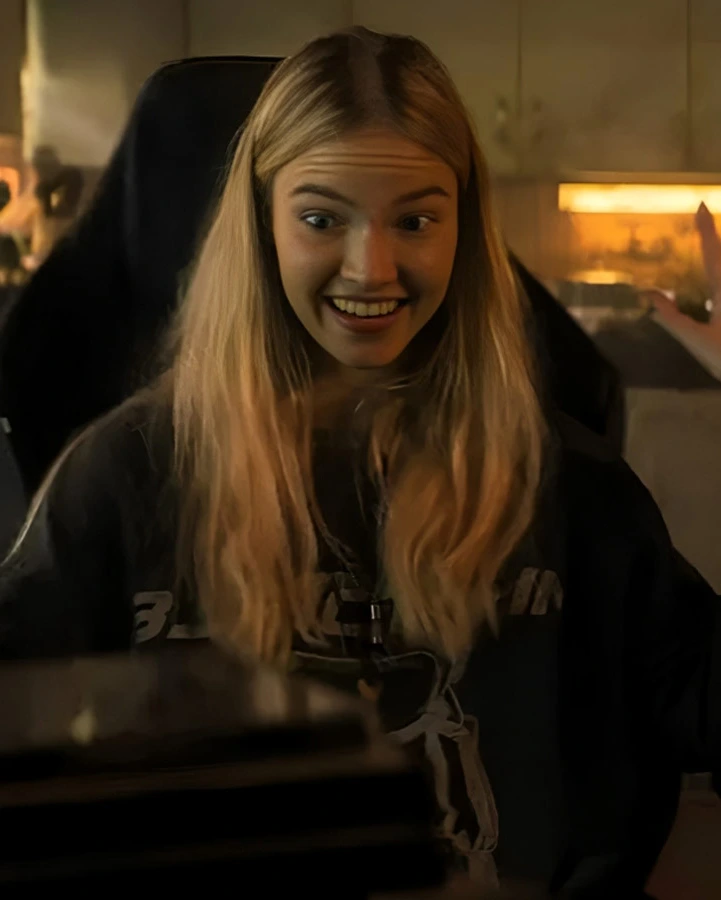 Hana Latency 2024 Movie Sasha Luss Crewneck Black Sweatshirt Hana Latency 2024 Movie Sasha Luss Crewneck Black Sweatshirt