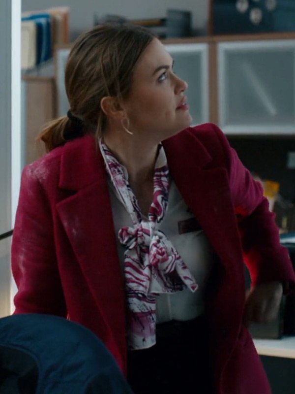 Holland-Roden-Movie-Tipline-Mysteries-Dial-1-For-Murder-Maddie-2024-Red-Wool-Coat