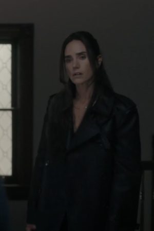 Jennifer Connelly Dessen Dark Matter Tv Series Black Leather Trench Coat.