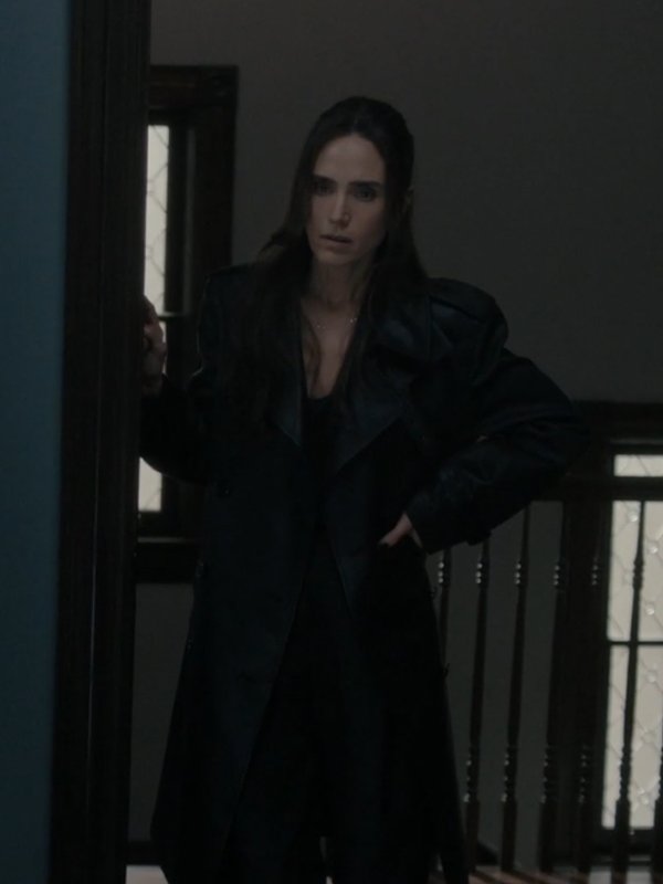 Jennifer Connelly Dessen Dark Matter Tv Series Black Leather Trench Coat