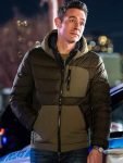 John Boyd FBI Tv Series S06 Special Agent Stuart Scola Green Puffer Hooded Jacket