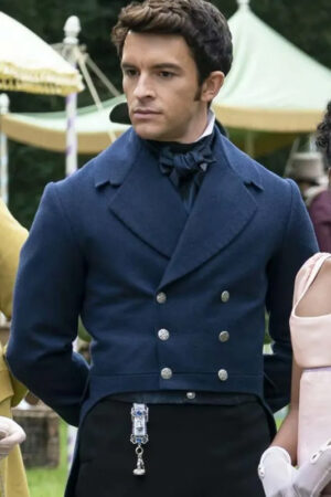 Jonathan Bailey Bridgerton Tv Series Lord Anthony Bridgerton Blue Tailcoat