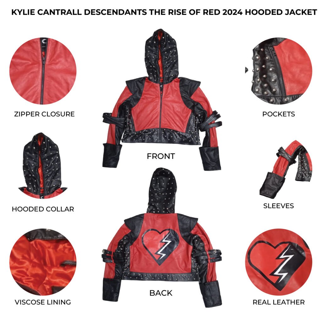 Kylie Cantrall Descendants The Rise Of Red 2024 Hooded Jacket Infographic