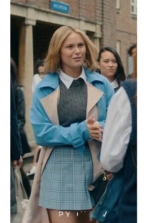 Lexi Tv Series Geek Girl 2024 Mia Jenkins Colorblock Trench Coat