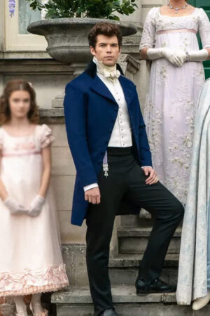 Luke Newton Bridgerton Tv Series Colin Bridgerton Blue Coat
